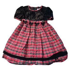 Young Couture by Nicole Vintage Girls Christmas Dress